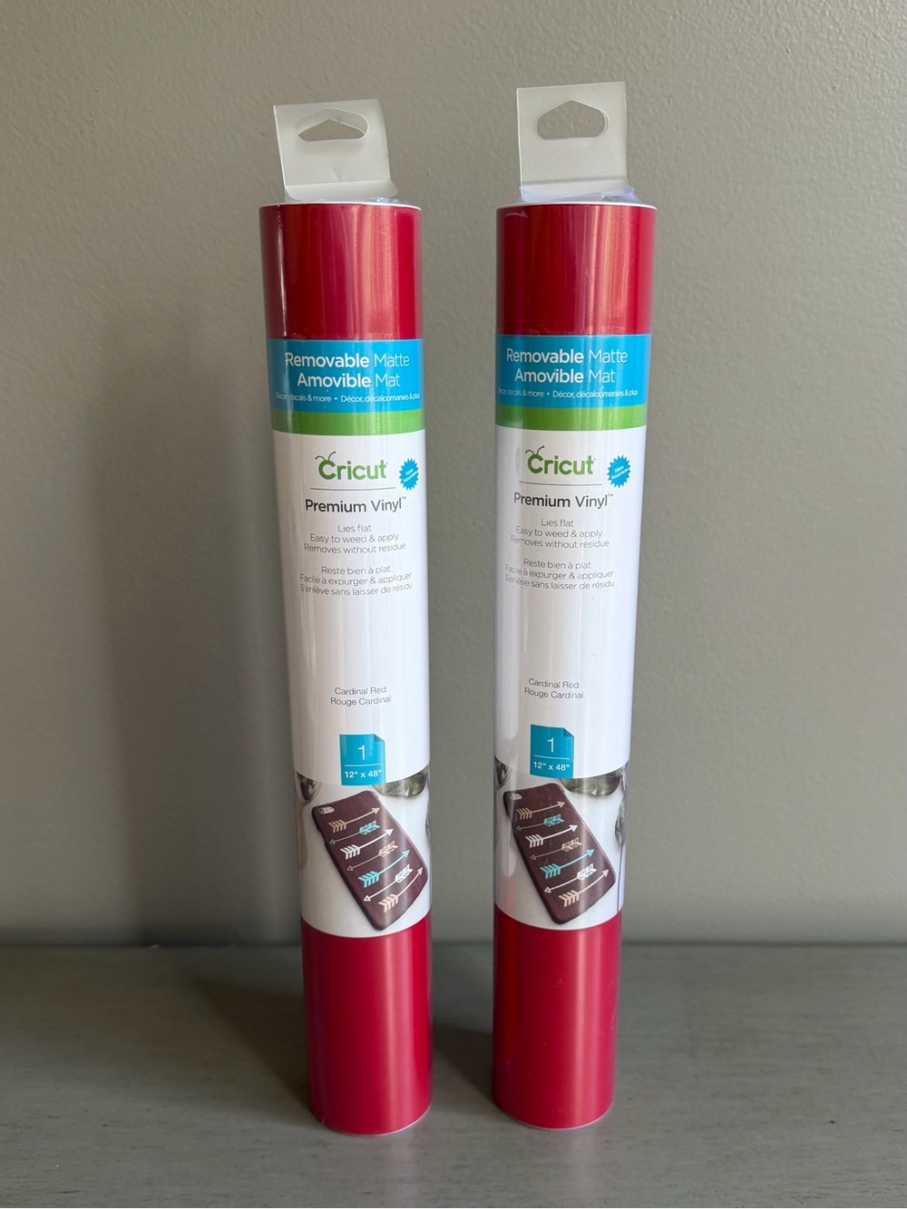 Premium Cricut CARDINAL RED Removable Matte Vinyl Explore Air 2 Maker 12x48 NEW